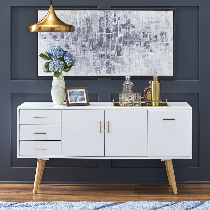 Hoai 56'' Wide 3 Drawer Sideboard