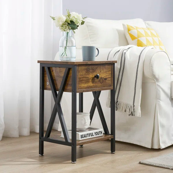 Hodnett 21.7'' Tall 1 - Drawer Nightstand (Set of 2)