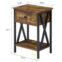 Load image into Gallery viewer, Hodnett 21.7&#39;&#39; Tall 1 - Drawer Nightstand (Set of 2)
