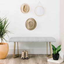 Load image into Gallery viewer, Holli Upholstered Bench OG411
