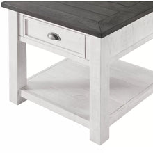 Load image into Gallery viewer, White/Gray Holliman 24&#39;&#39; Tall Solid Wood End Table with Storage
