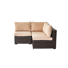 Load image into Gallery viewer, Holliston Polyethylene (PE) Wicker 3 - Person Seating Group with Cushions

