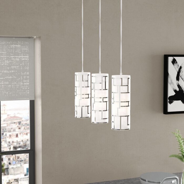 Holmquist 3 - Light Kitchen Island Linear Pendant