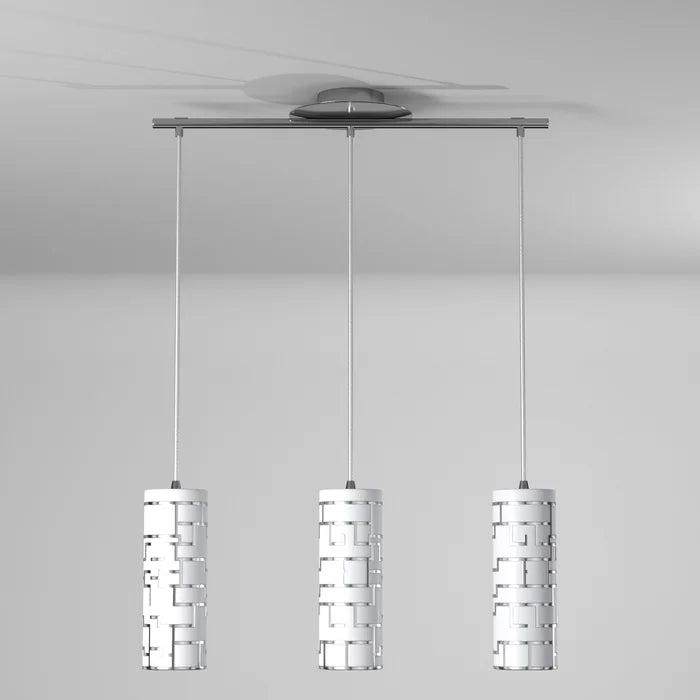 Holmquist 3 - Light Kitchen Island Linear Pendant