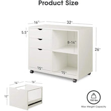 Load image into Gallery viewer, Home Office Mobile Printer Stand

