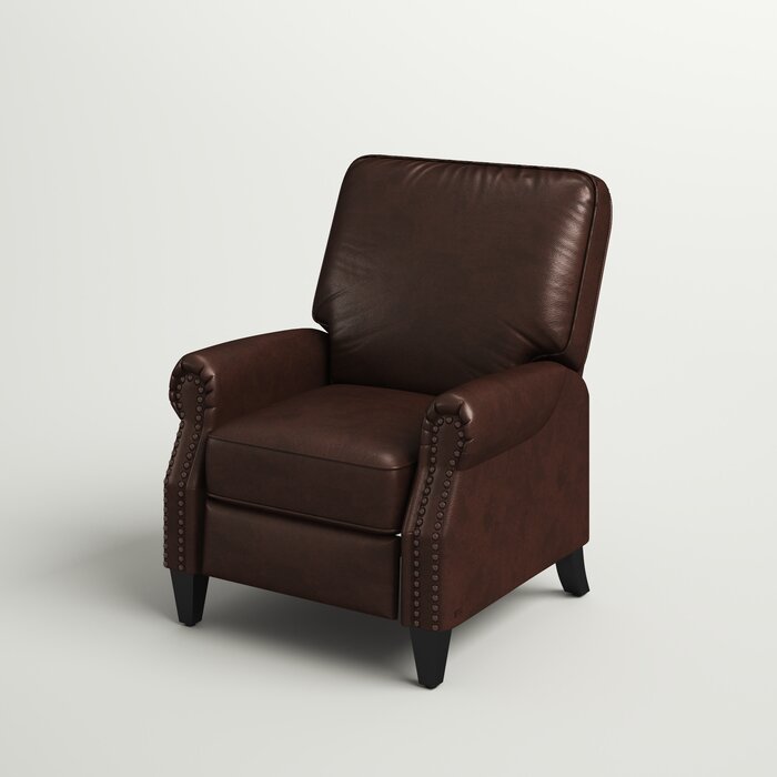 Hoopeston 33.6'' Wide Faux Leather Manual Club Recliner
