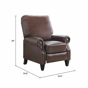 Hoopeston 33.6'' Wide Faux Leather Manual Club Recliner