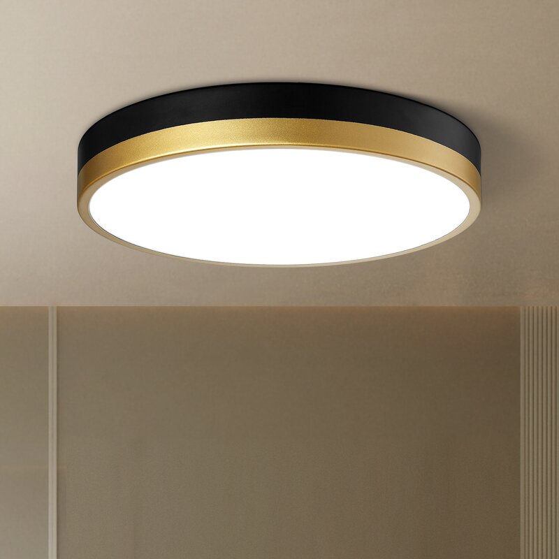 Hopeland 1 - Light 13'' Simple Circle LED Flush Mount 7707RR