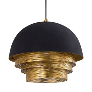 13" H x 14" W x 14" D Horizon 1 - Light Single Dome Pendant