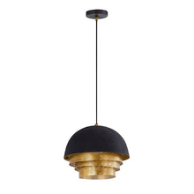 Load image into Gallery viewer, 13&quot; H x 14&quot; W x 14&quot; D Horizon 1 - Light Single Dome Pendant
