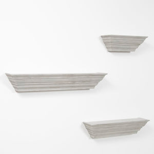 Gray Horley Ledge 3 Piece Floating Shelf Set #893HW