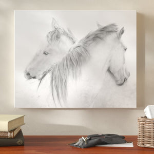30" H x 40" W x 1.5" D Horses - Wrapped Canvas Photograph Print MRM2126