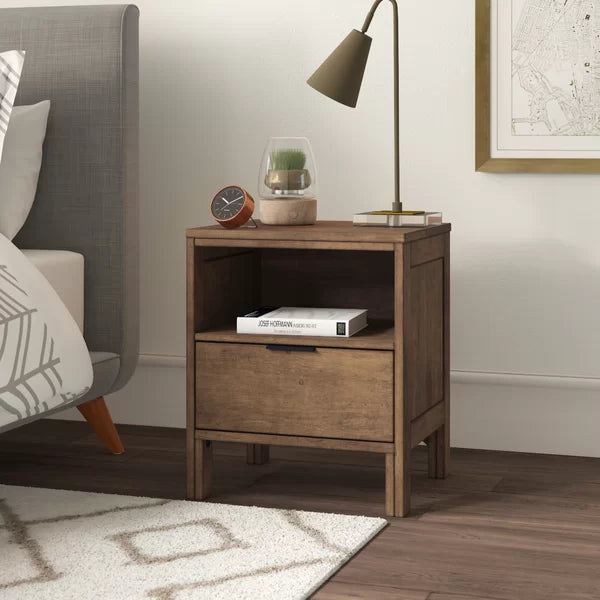 Hosier 24'' Tall 1 - Drawer Nightstand