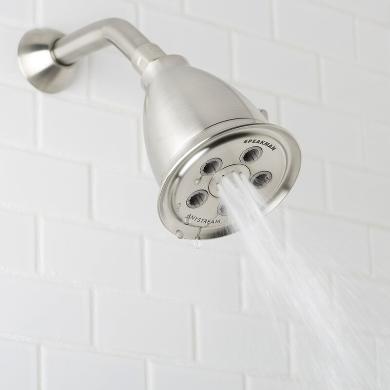 S-2005-HB-BN-E2 Hotel 2 GPM Multi Function Fixed Shower Head 3923RR