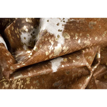 Load image into Gallery viewer, Houchin Handmade Cowhide Area Rug in Brown 5&#39; x 7&#39;

