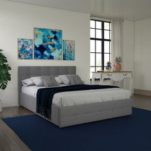 Load image into Gallery viewer, Houchins Tufted Upholstered Low Profile Storage Platform Bed 1768AH
