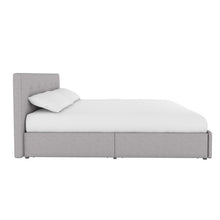 Load image into Gallery viewer, Queen Gray Houchins Upholstered Storage Platform Bed #1188HW
