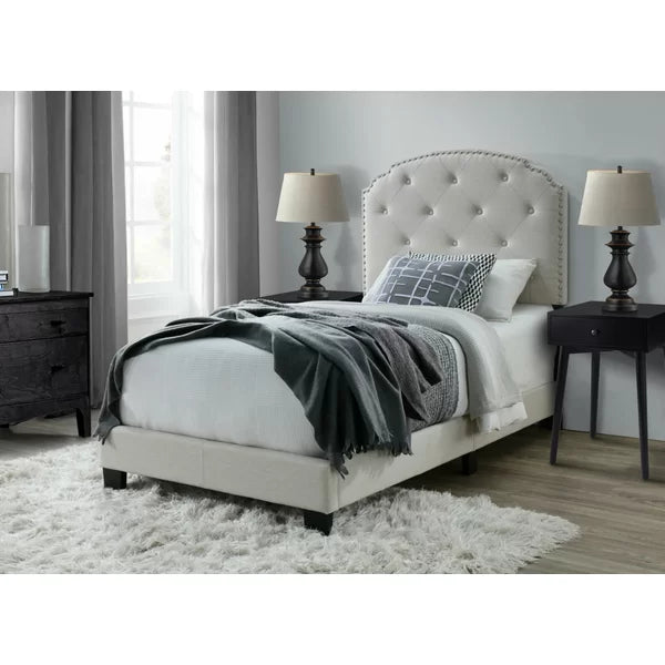 Howes Tufted Upholstered Low Profile Standard Bed twin