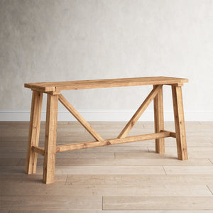 Howie 30'' H x 59'' W x 16'' D Solid Wood Console Table