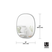 Load image into Gallery viewer, 24&quot; x 18&quot; Black Hub Accent Mirror
