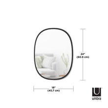 Load image into Gallery viewer, 24&quot; x 18&quot; Black Hub Accent Mirror
