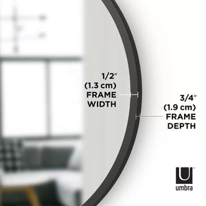 Black Hub Modern & Contemporary Accent Mirror