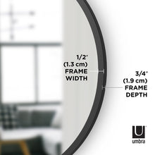 Load image into Gallery viewer, Black Hub Modern &amp; Contemporary Accent Mirror
