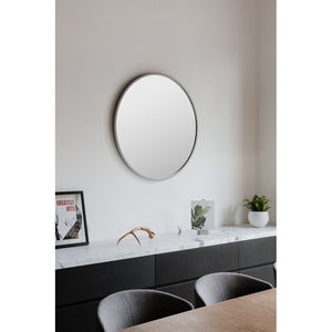 24'' x 24" Black Hub Modern and Contemporary Bathroom / Vanity Mirror