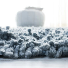 Load image into Gallery viewer, Rectangle 3&#39; x 5&#39; Hucksley Handmade Shag Performance Light Blue Rug
