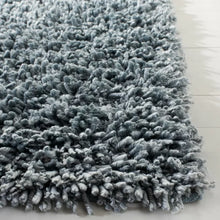 Load image into Gallery viewer, Rectangle 3&#39; x 5&#39; Hucksley Handmade Shag Performance Light Blue Rug
