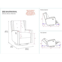 Load image into Gallery viewer, Hudak Swivel Reclining Glider
