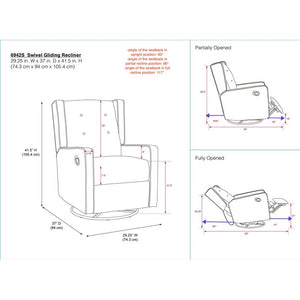Hudak Swivel Reclining Glider