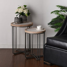 Load image into Gallery viewer, Hughey 2 Piece Nesting Tables #2406HW
