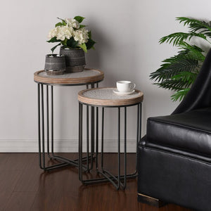 Hughey 2 Piece Nesting Tables #2406HW