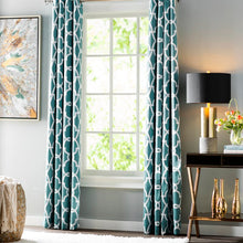 Load image into Gallery viewer, Hulett Geometric Room Darkening Thermal Grommet Curtain Panels (Set of 2) GL226
