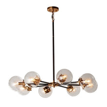 Load image into Gallery viewer, Humansville 8 - Light Sputnik Modern Linear Chandelier Brass 301CDR
