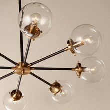 Load image into Gallery viewer, Humansville 8 - Light Sputnik Modern Linear Chandelier Brass 301CDR
