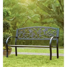 Load image into Gallery viewer, Hummingbird Aluminum Garden Bench, #6222
