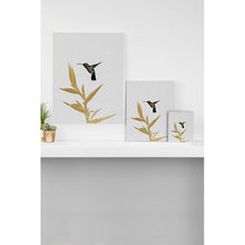 Load image into Gallery viewer, 18&quot; H x 12&quot; W Hummingbird And Flower II - Graphic Art
