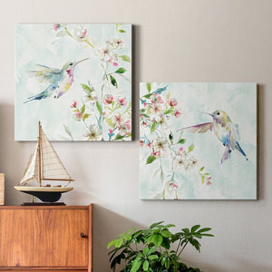 32" H x 64" W x 1" D Hummingbird III - 2 Piece Wrapped Canvas Print