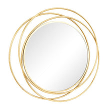 Load image into Gallery viewer, Husby Round Metal Wall Mirror

