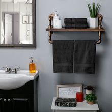 Load image into Gallery viewer, Black Huson 4 Piece Egyptian-Quality Cotton Hand Towel Set (Set of 4)
