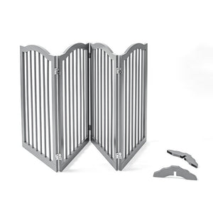 Gray Arched Decorative Pet Gate #9518