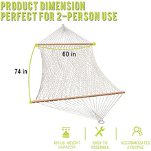 Load image into Gallery viewer, Hutchison Double Spreader Bar Hammock
