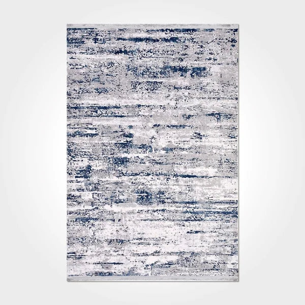 Huzair Abstract Machine Woven Area Rug in Gray 2'8