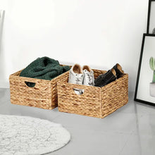 Load image into Gallery viewer, Hyacinth Wicker Basket Set (Set of 2)
