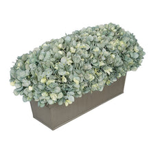 Load image into Gallery viewer, Hydrangea Centerpiece in Planter - Teal (SB381)
