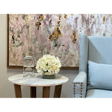 Load image into Gallery viewer, Hydrangea Stem in Rope Glass Vase
