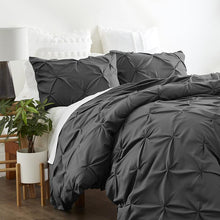 Load image into Gallery viewer, PINCH-PLEAT 3-PIECE DUVET KING COVER SET EC1348
