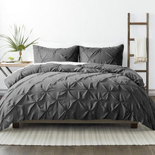 Load image into Gallery viewer, PINCH-PLEAT 3-PIECE DUVET KING COVER SET EC1348
